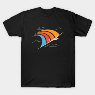 Retro Glider Pilot Soaring Plane Aviator T-Shirt